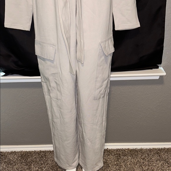 Zara Light Gray Jumpsuit - Picture 3 of 7